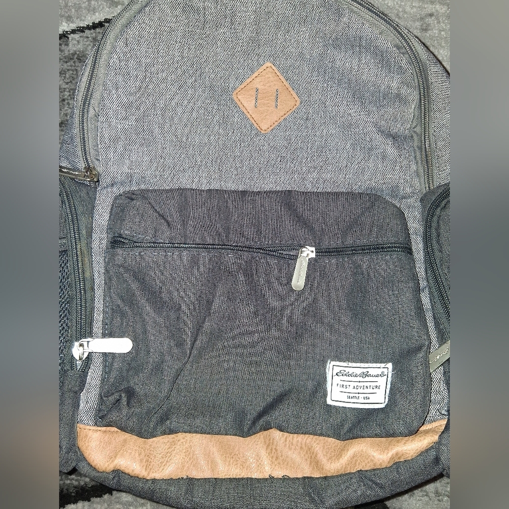 EUC Eddie Bauer Gray Bridgeport Places & Spaces Back Pack Diaper Bag! - Picture 9 of 16